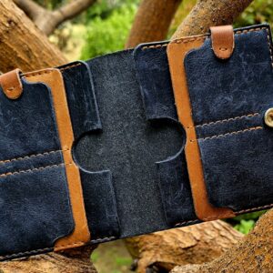 Handmade Leather Dual Passport Holder | Silver Pine LC - Image 4