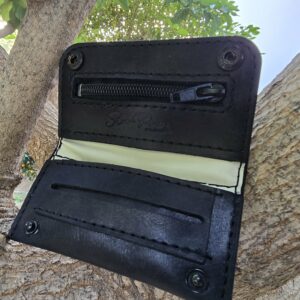 Handmade Leather Tobacco Day Pouch - Image 4