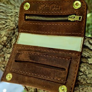 Handmade Leather Tobacco Day Pouch - Image 17