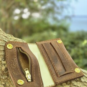 Handmade Leather Tobacco Day Pouch - Image 12